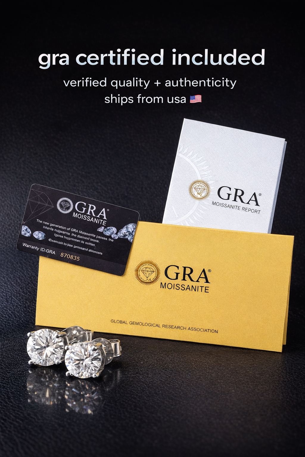 Moissanite Stud Earrings